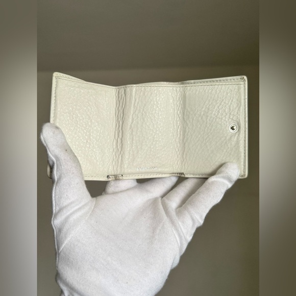Balenciaga White Cream Envelope Card Holder Wallet - Picture 10 of 16